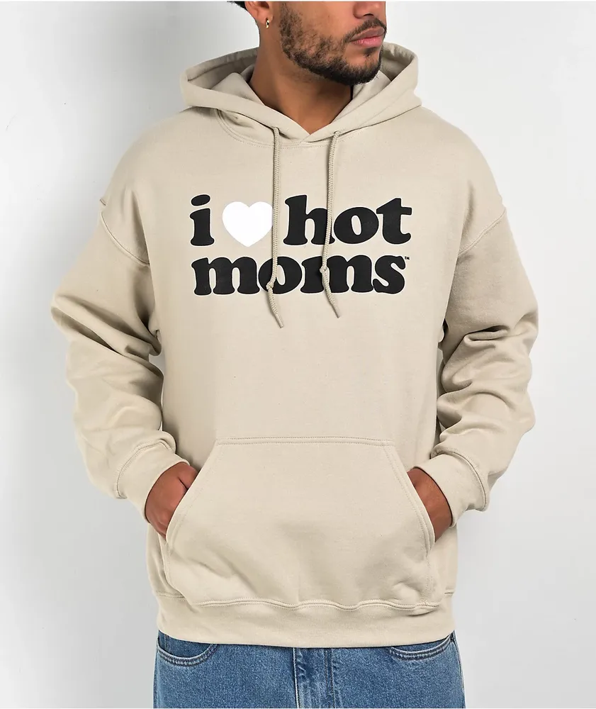 Danny Duncan I Heart Hot Moms Sand Hoodie