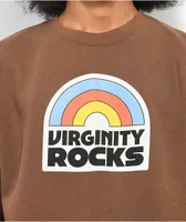 Danny Duncan Virginity Rocks Aviator Brown Crewneck Sweatshirt