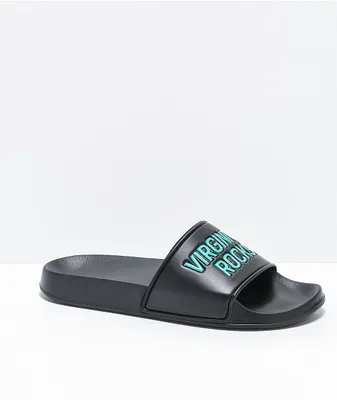 Danny Duncan Virginity Rocks Black & Blue Slide Sandals