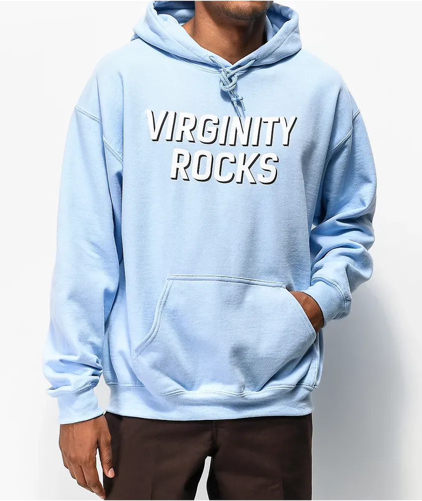 Danny Duncan Virginity Rocks Light Blue & White Hoodie