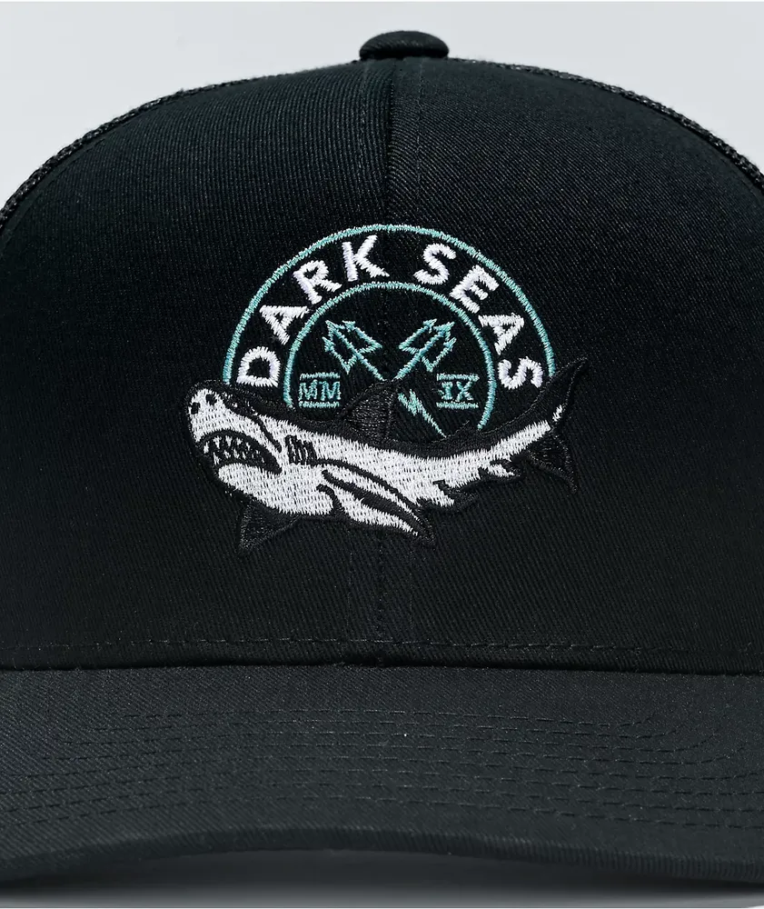 Dark Seas Species Black Trucker Hat