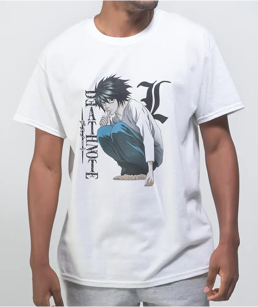 Death Note Chill Squat White T-Shirt