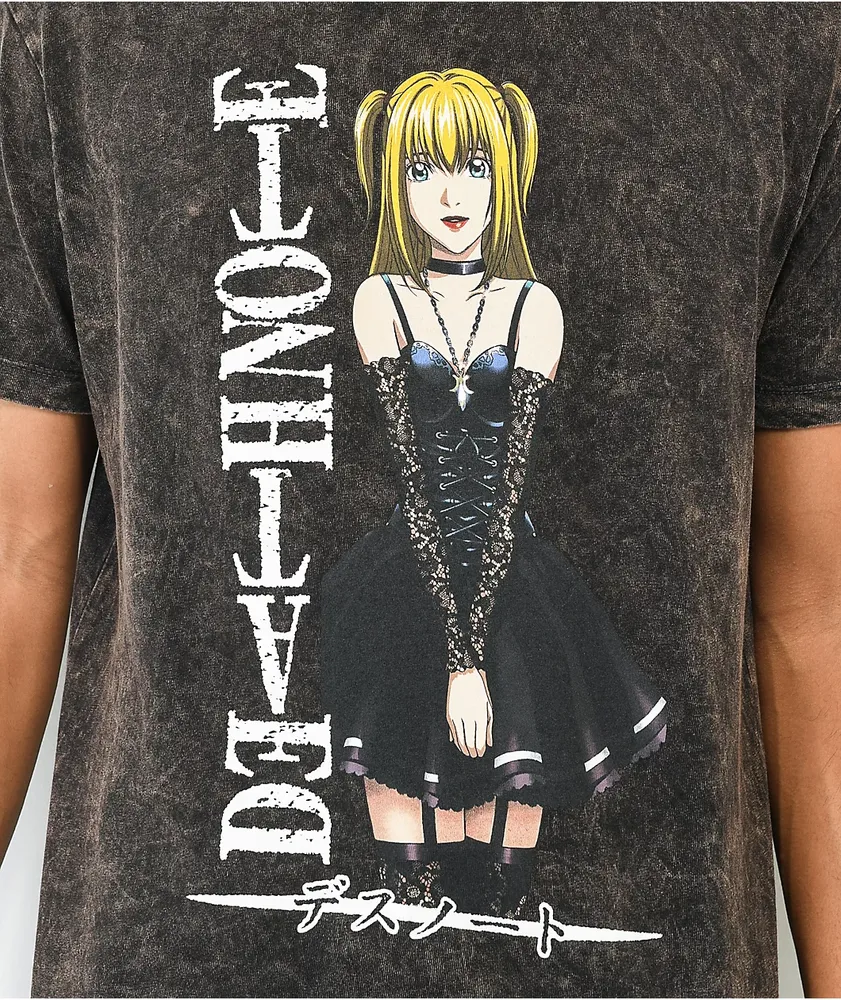 Death Note Misa Black Wash T-Shirt