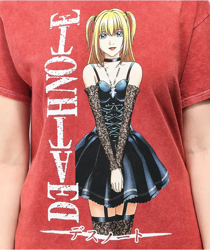 Death Note Misa Washed Red T-Shirt