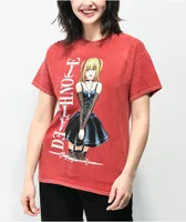 Death Note Misa Washed Red T-Shirt