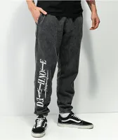 Death Note Washed Black Sweatpants