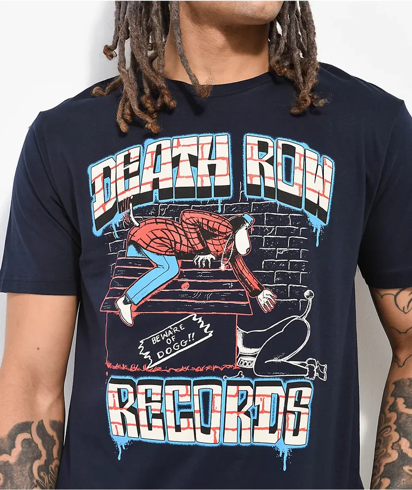 Death Row Doggy Style Splat Indigo T-Shirt