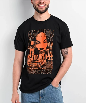 Death Row LA Collage Freelancer Black T-Shirt