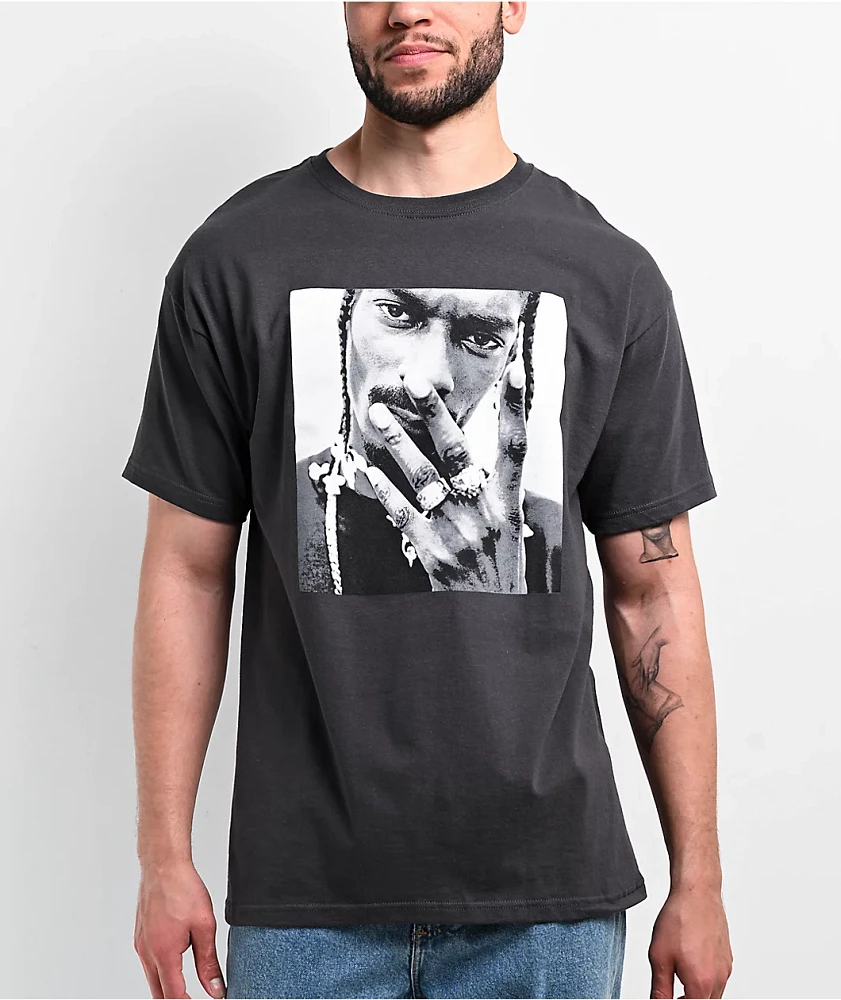 Death Row Young Snoop Charcoal T-Shirt