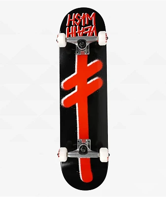 Deathwish Gang Logo Black & Red 7.75" Skateboard Complete