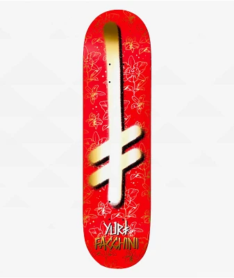 Deathwish Yuri Gang Logo Orchids 8.25" Skateboard Deck