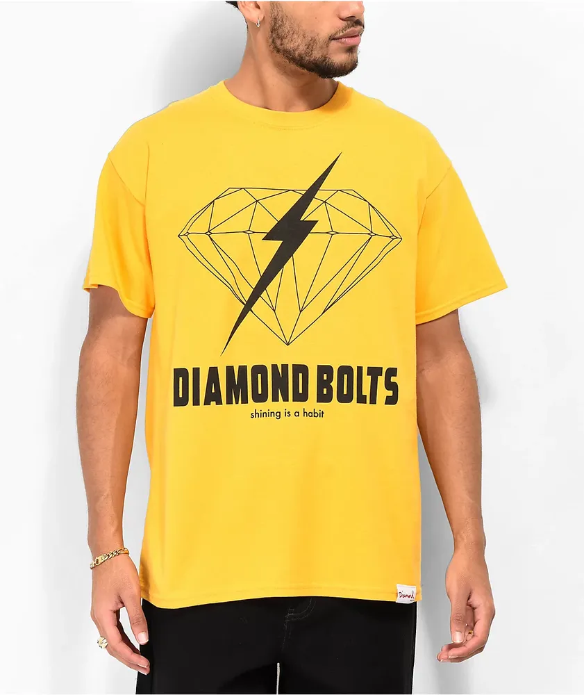 Diamond Supply Co. Bolt Gold T-Shirt