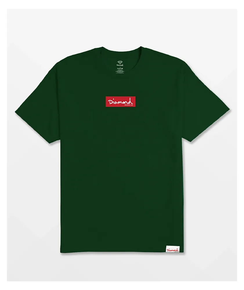 Diamond Supply Co. Box Logo Forest Green T-Shirt