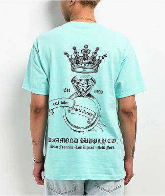 Diamond Supply Co. Cut Color Light Blue T-Shirt