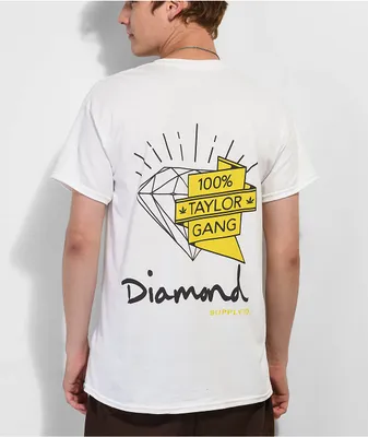 Diamond Supply Co. Diamond x Taylor Gang White T-Shirt