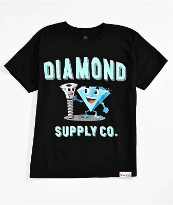 Diamond Supply Co. Kids Bolt And Cutty Black T-Shirt