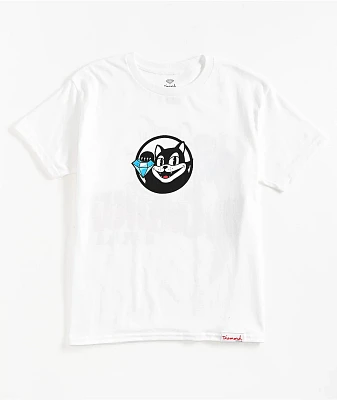 Diamond Supply Co. Kids Diamond Cat White T-Shirt