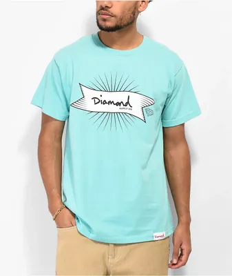 Diamond Supply Co. Pennant Blue T-Shirt