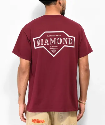 Diamond Supply Co. Vintage Burgundy T-Shirt