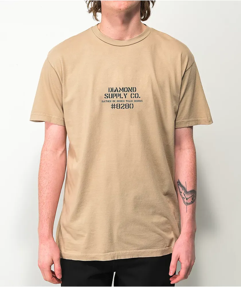Diamond Supply Co. x Ape Military Ape Cream T-Shirt