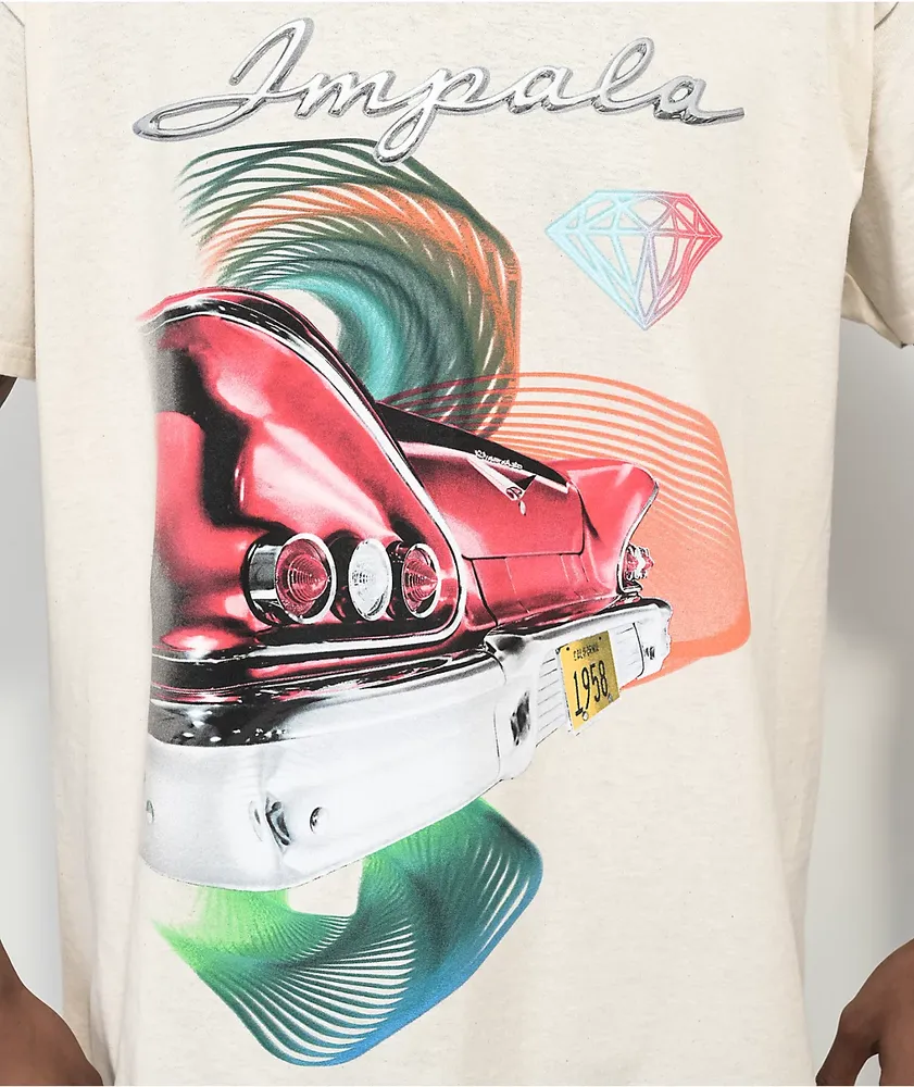 Diamond Supply Co. x Chevrolet Impala Natural T-Shirt