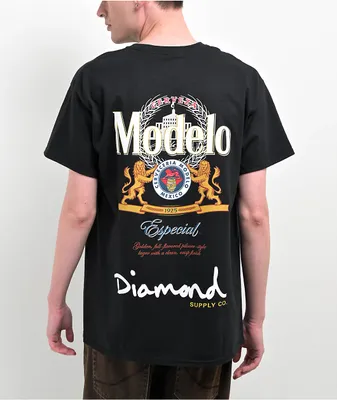 Diamond Supply Co. x Modelo Especial Black T-Shirt