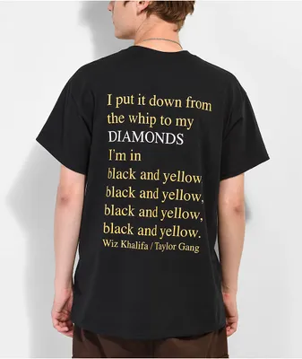 Diamond Supply Co. x Taylor Gang Unpolo Black & Yellow T-Shirt