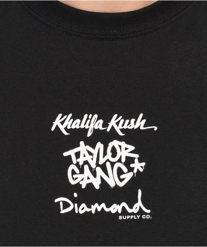 Diamond Supply Co. x Taylor Gang Wiz Logo Black T-Shirt