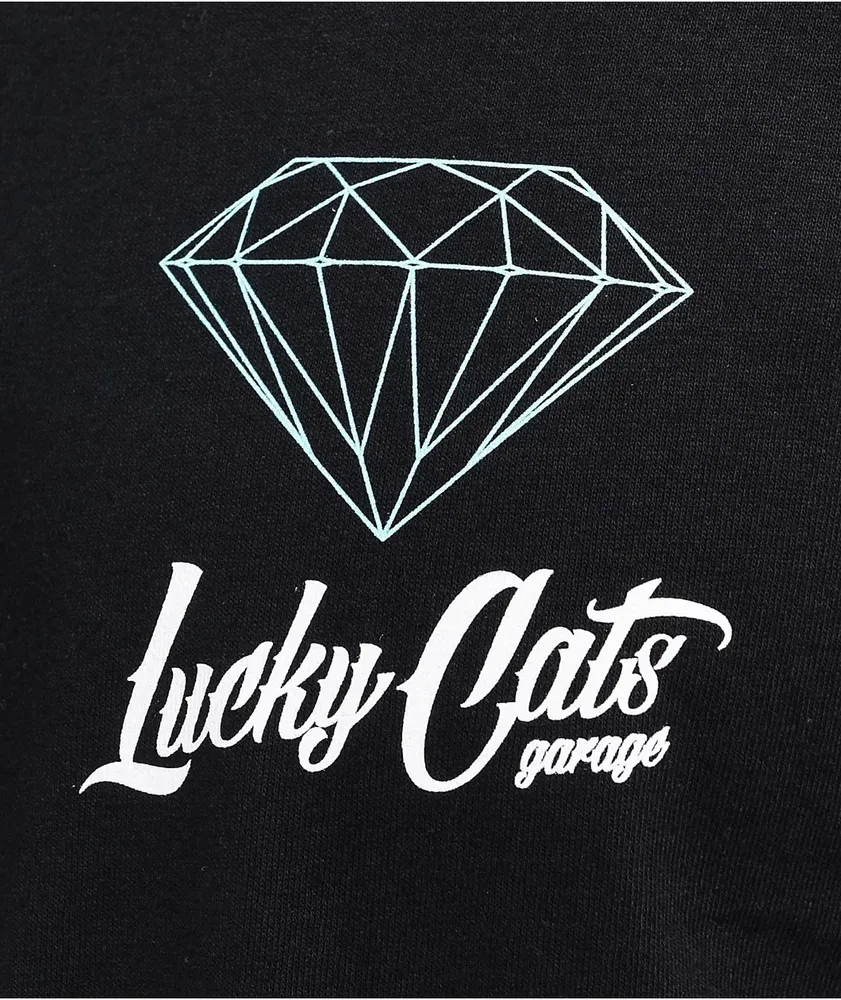 Diamond x Illest Lucky Cat Black T-Shirt