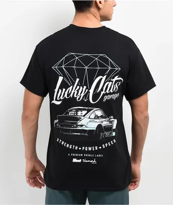 Diamond x Illest Lucky Cat Black T-Shirt