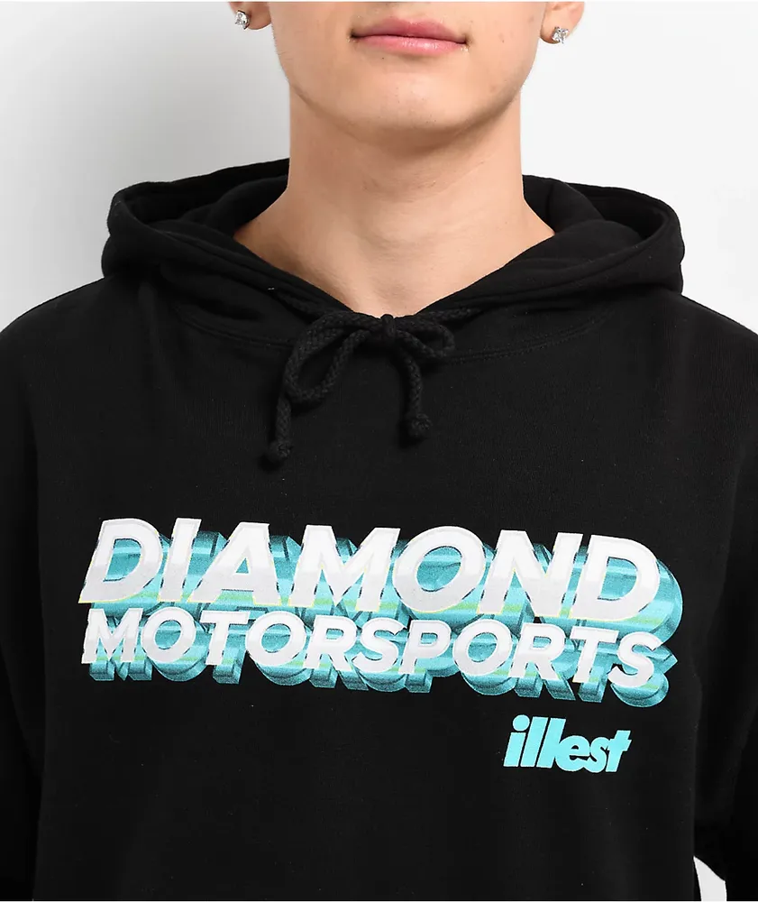 Diamond x Illest Motorsports Black Hoodie