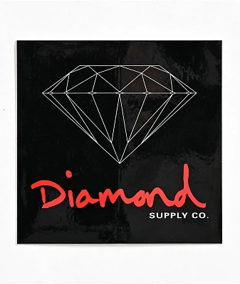 Diamonds Supply Co. Brilliant Black & Red Sticker