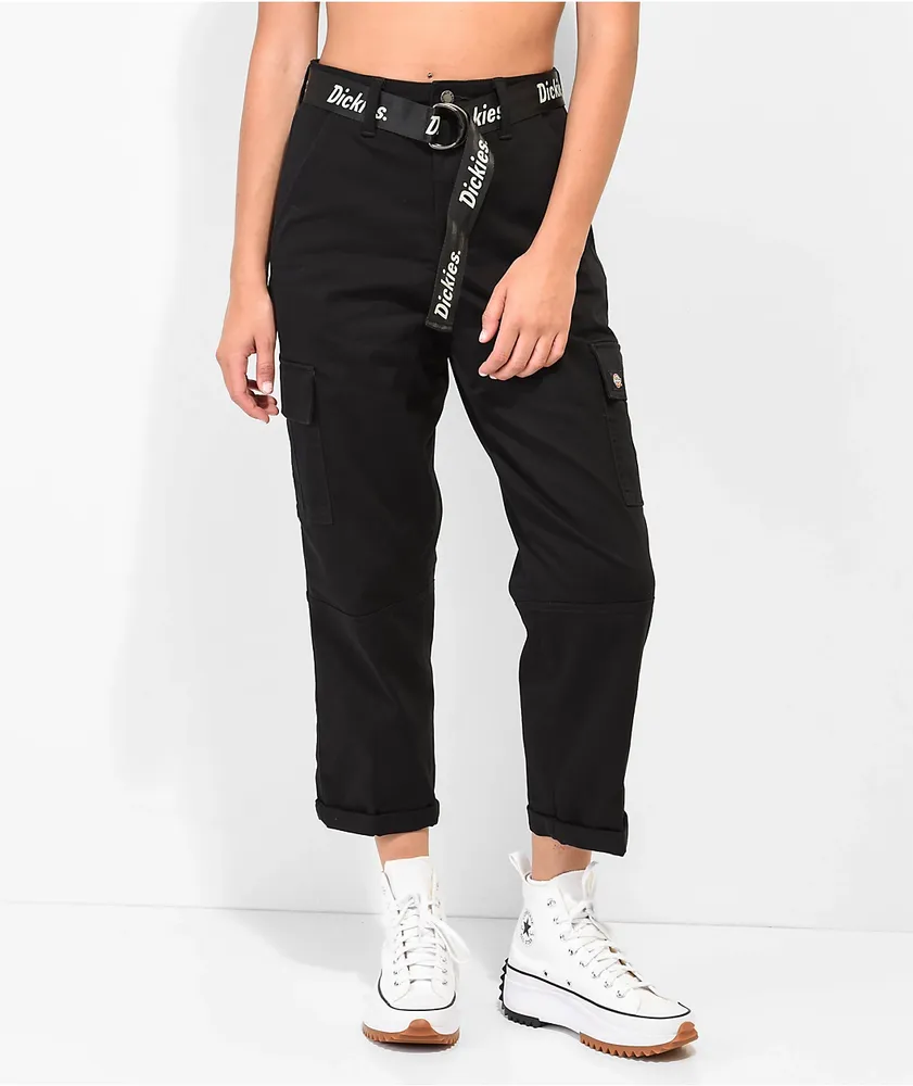 Dickies High Rise Rolled Hem Cropped Work Pants