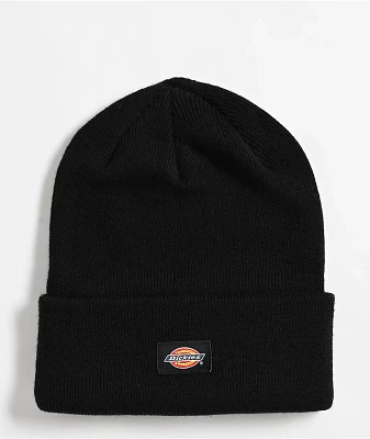 Dickies Cuffed Slouch Black Beanie