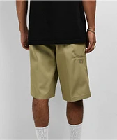 Dickies Flat Front Khaki Loose Fit Work Shorts