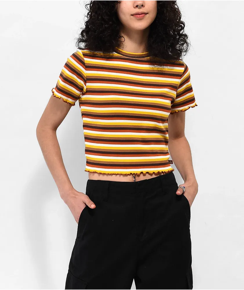 Dickies Ginger Stripe Crop T-Shirt