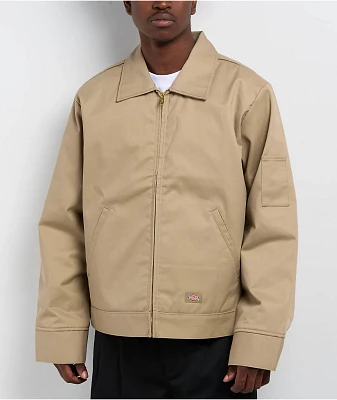 Dickies Insulated Eisenhower Khaki Work Jacket