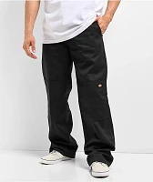 Dickies Loose Fit Black Double Knee Work Pants