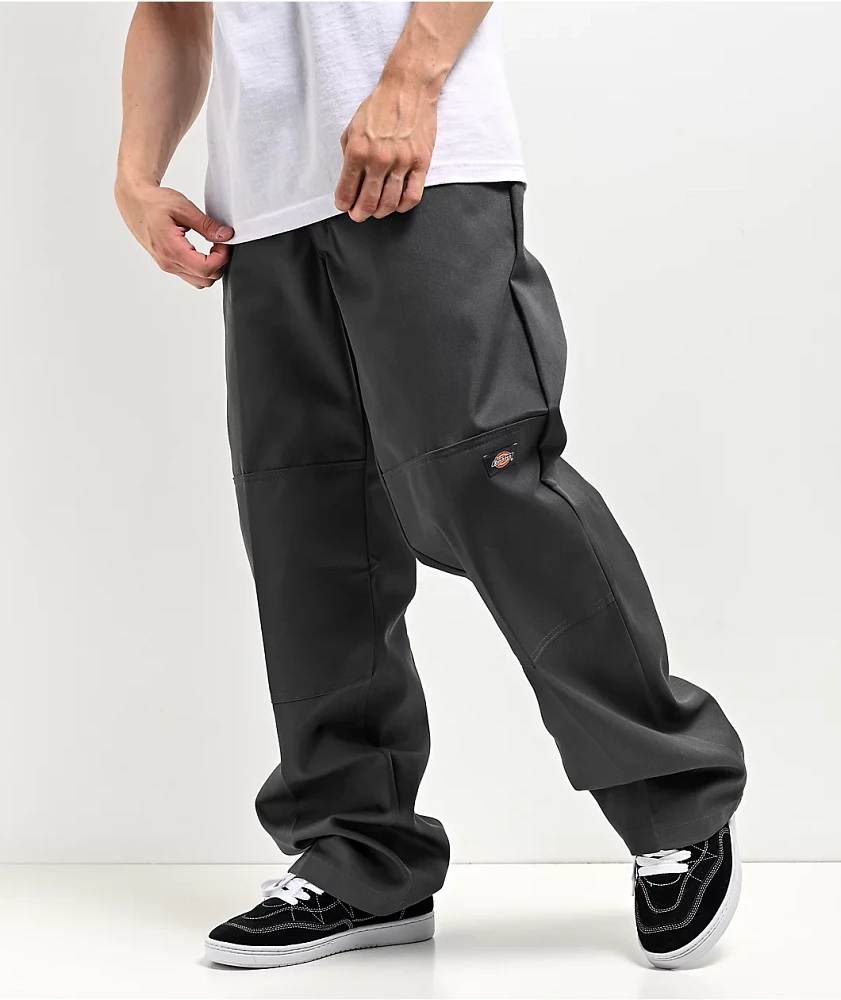 Dickies Loose Fit Charcoal Double Knee Work Pants