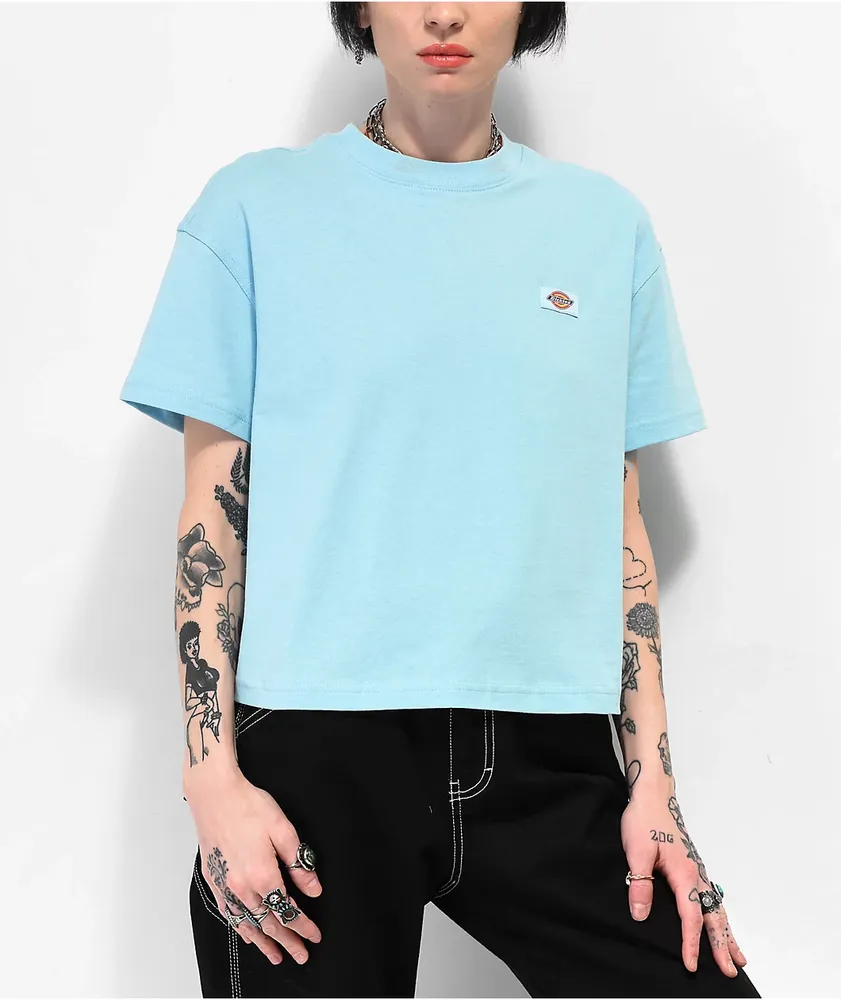 Dickies Oakport Blue Crop T-Shirt