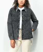 Dickies Quilted Washed Black Chore Jacket