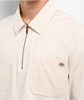 Dickies Ranch Whitecap Quarter Zip Work Shirt