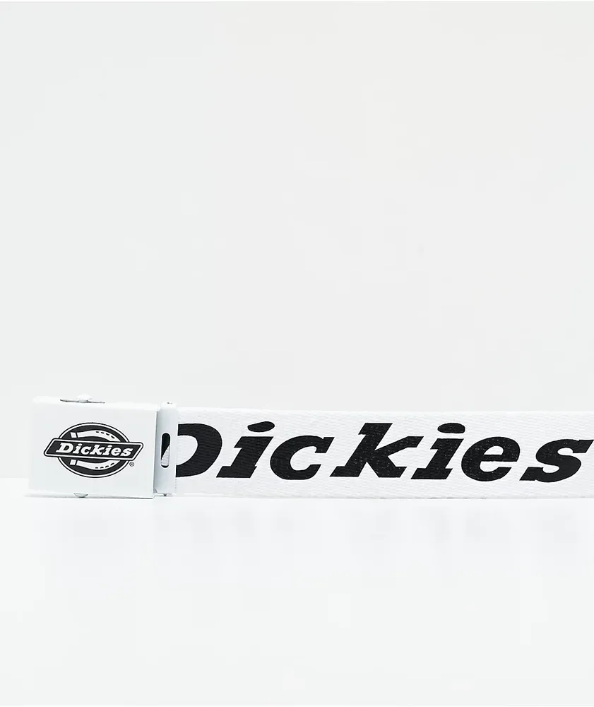 Dickies Script White & Black Web Belt