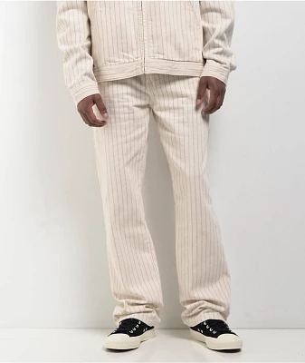 Dickies Service Cream & Red Carpenter Pants