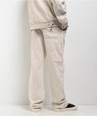 Dickies Service Cream & Red Carpenter Pants