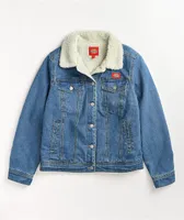 Dickies Sherpa Lined Blue Denim Jacket