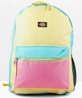 Dickies Student Lemon & Pink Backpack