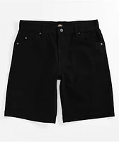 Dickies Wingville Black Denim Loose Fit Skate Shorts