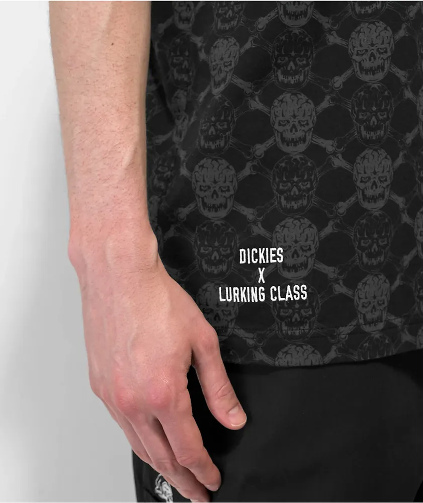 Dickies x Lurking Class by Sketchy Tank Skull & Bones Black T-Shirt