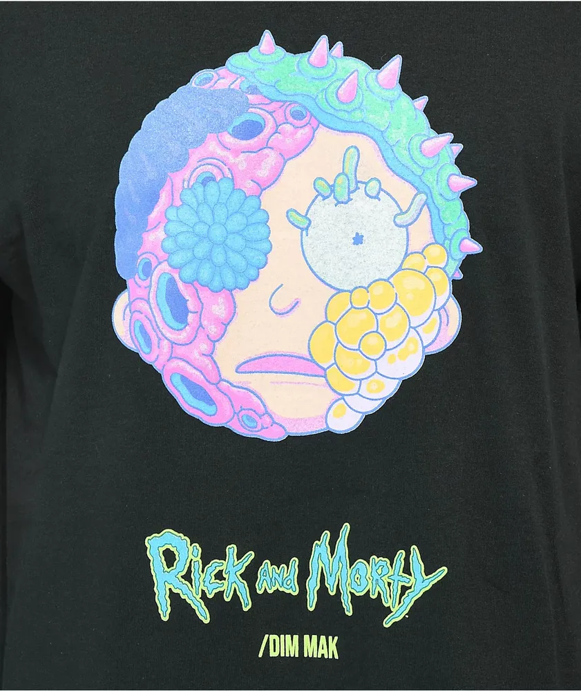 Dim Mak x Rick and Morty Moon Black T-Shirt